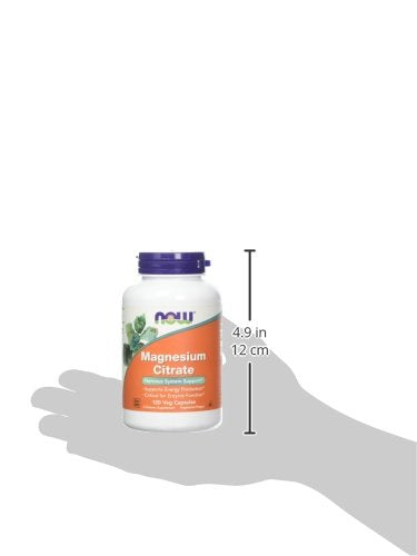 Now Foods Magnesium Citrate caps- 120 Vcaps ( 2-Pack)