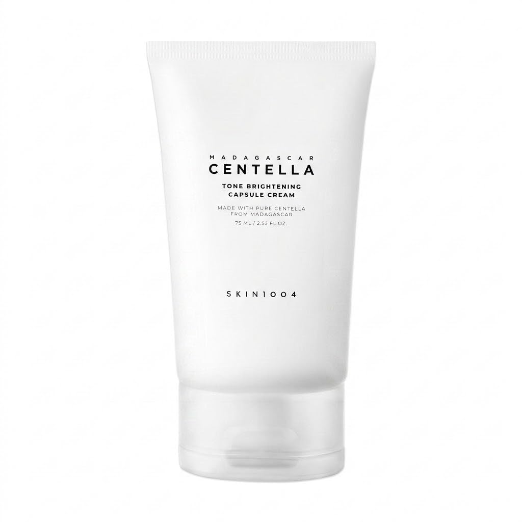 SKIN1004 Tone Balancing Capsule Cream, Korean Face Moisturiser with Madewhite, Niacinamide & Tranexamic Acid, Hydrating Face Cream with Madagascar Centella, Korean Skincare, 2.54 fl.oz, 75ml