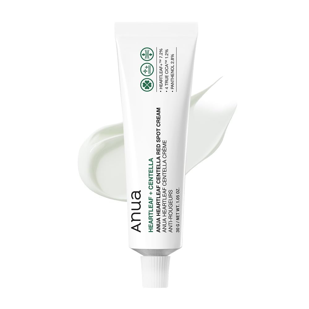 Anua Heartleaf Centella Red Spot Cream, Face Moisturizer for Skin Relief, Niacinamide, Panthenol, Cica Calming Care, Barrier Strengthening, Non-Comedogenic, Korean Skincare, 1.05 fl oz