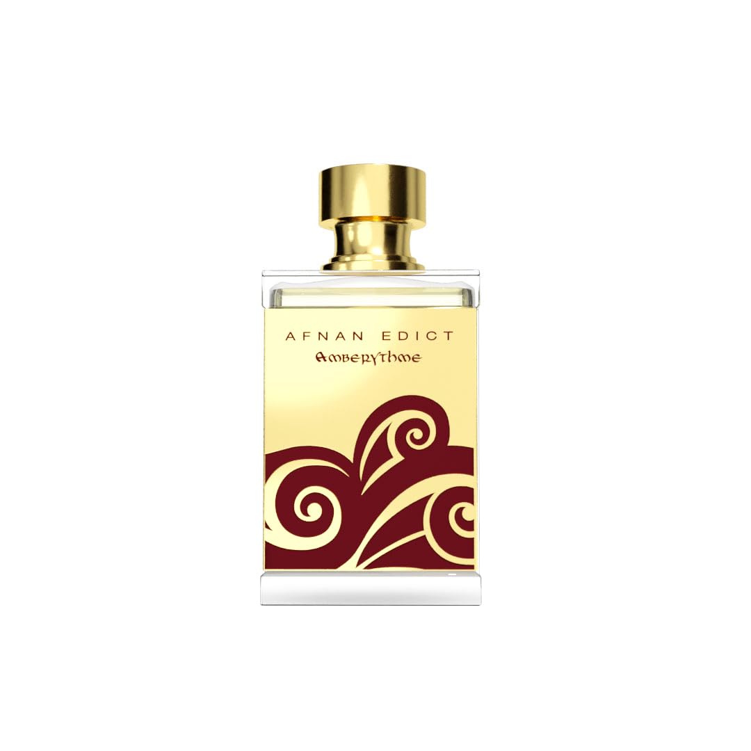 Afnan Edict Amberythme Unisex Luxury Eau de Parfum Spray, 2.7 Fl. Oz – Warm & Indulgent Amber Perfume with Cinnamon, Vanilla & Sandalwood