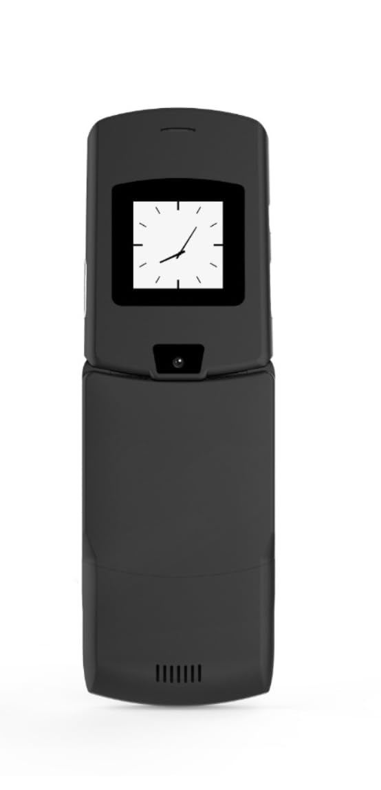 V3 4G LTE Flip Phone, Android 11 Go, Dual Screens (2.4” + 1.2”), 2GB RAM 16GB Storage, USB-C, Removable Battery, Wi-Fi Bluetooth GPS, Simple Easy-Use Cell Phone for Seniors, Kids Travelers