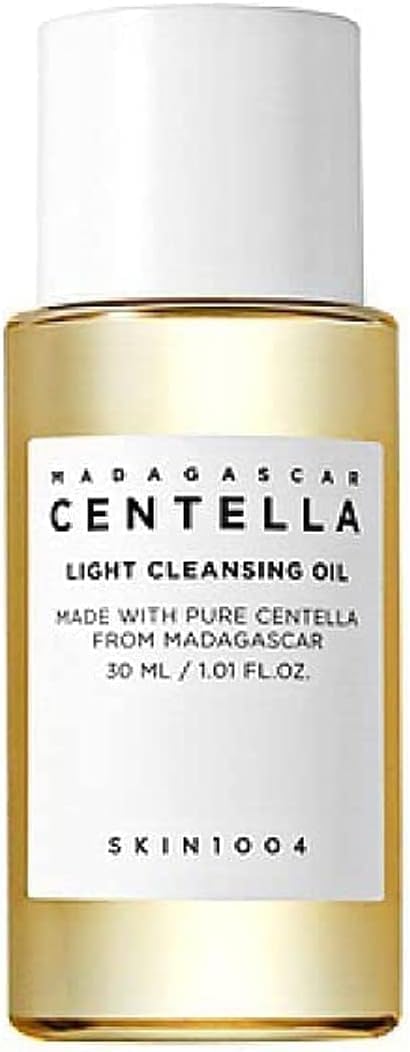 SKIN1004 Madagascar Centella Light Cleansing Oil 1.01 fl.oz, 30ml | Gentle Oil Cleanser for Face, Korean Facial Cleanser, Double Cleansing