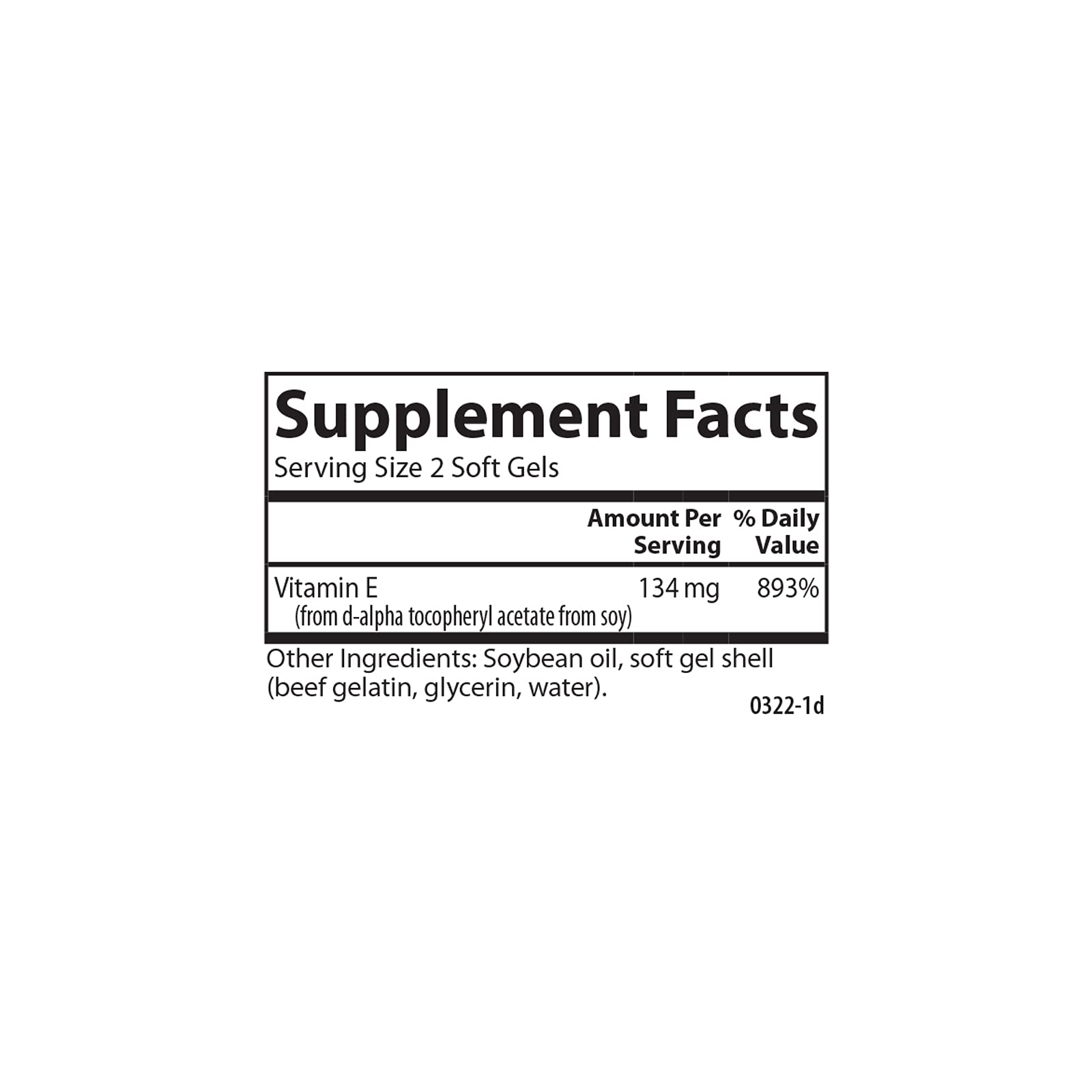 Carlson E-Gems 200 IU (134 mg), Natural-Source Vitamin E, 250 Soft Gels
