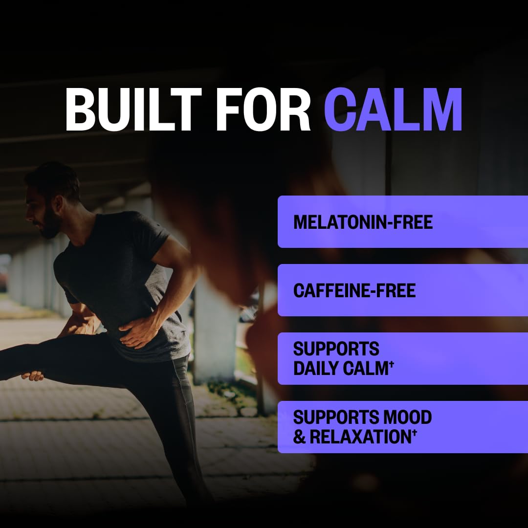 ONNIT New Mood Daily Stress Support Capsules, IGEN Non-GMO Tested Sleep and Mood Support Supplement for Men and Women, Daily Stress Management Capsules, 60 Count