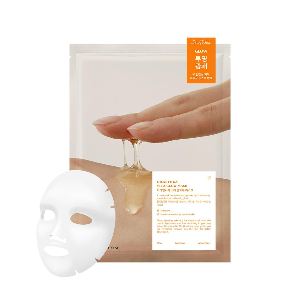 Dr.Althea Vita Glow Mask (Pack of 4), Korean Vegan Skincare