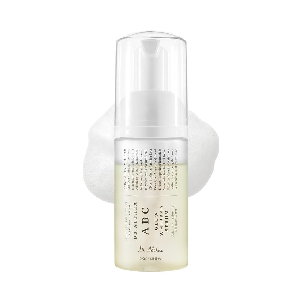 Dr.Althea ABC Glow Whipped Serum, Korean Vegan Skin Care, 3.38 Fl Oz