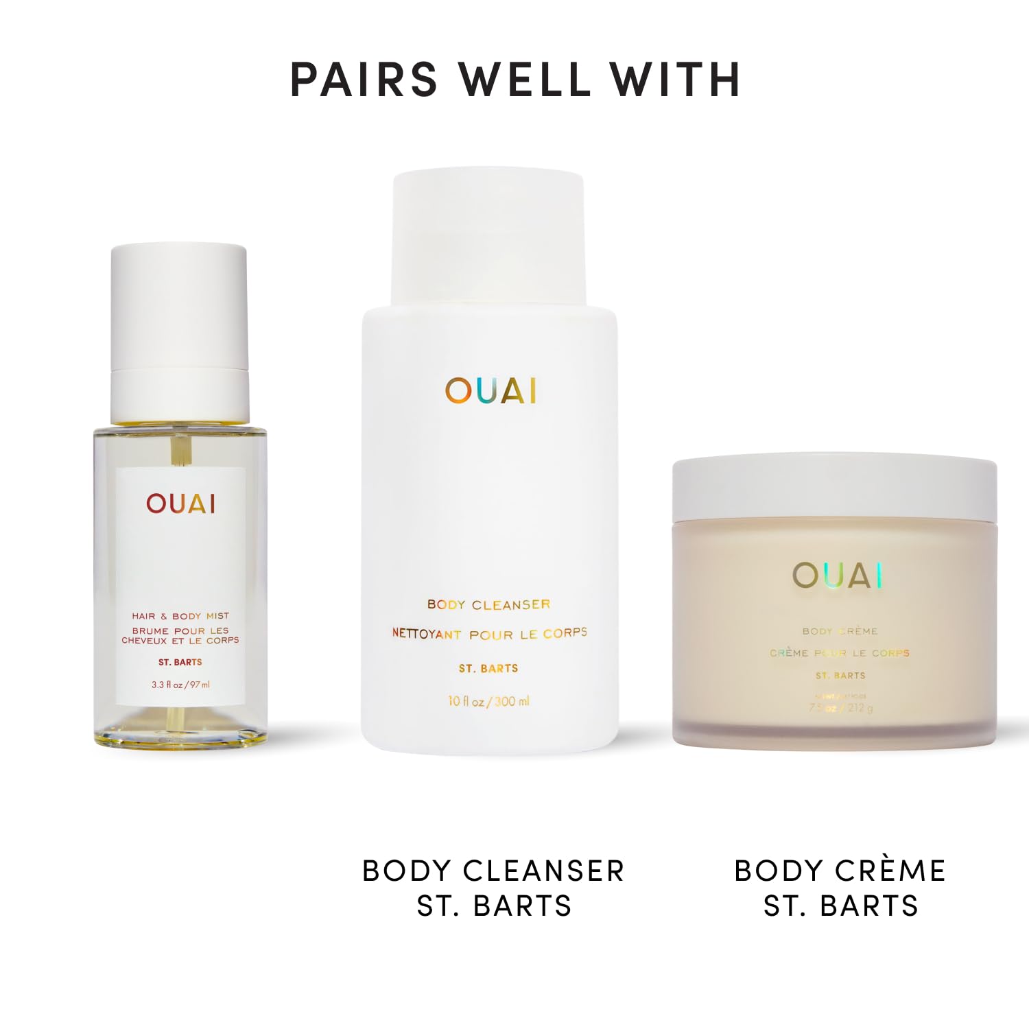 OUAI St. Barts Hair and Body Mist - Tropical-Scented Body Spray (3.3 oz)