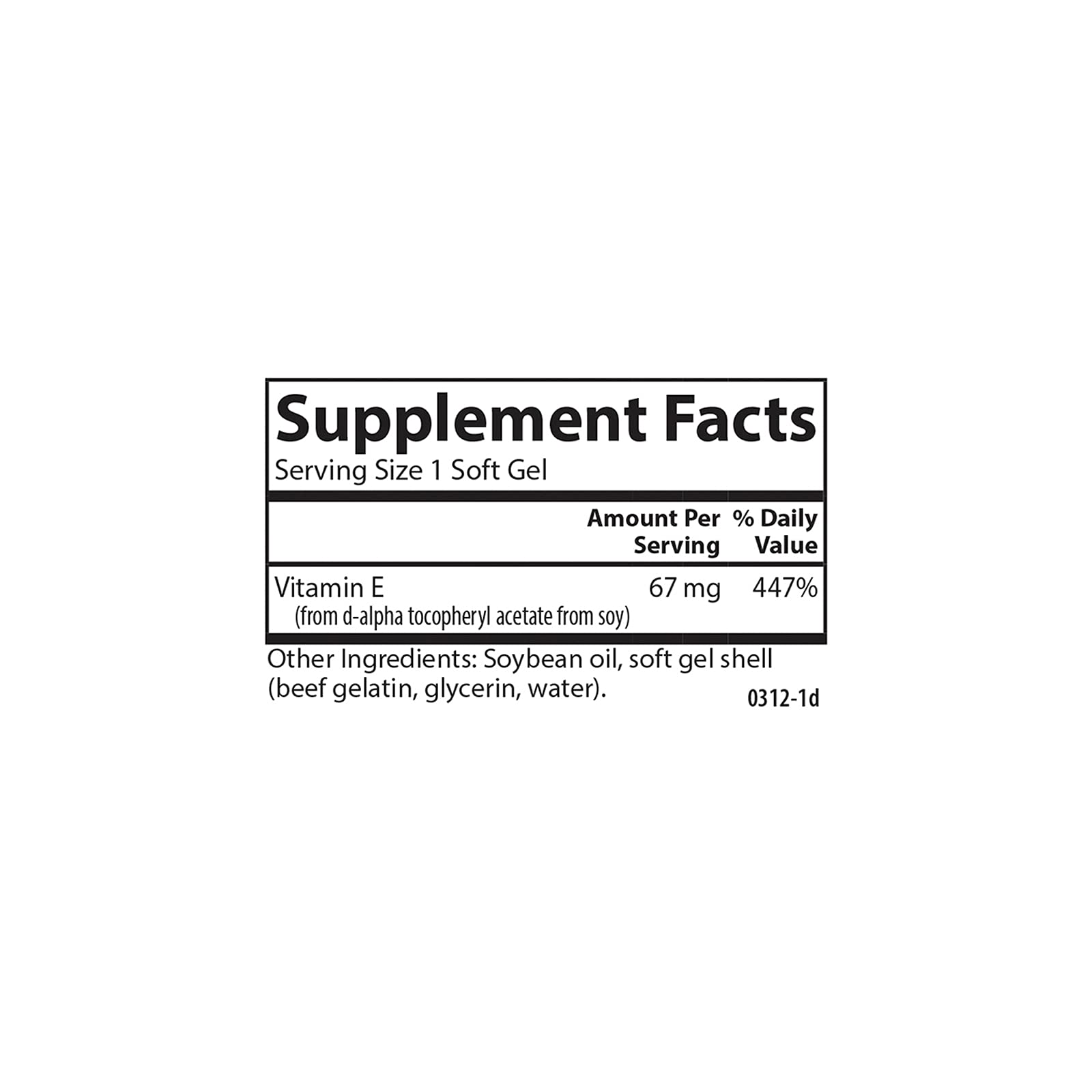 Carlson E-Gems, 100 IU (67 mg), Natural-Source Vitamin E, 250 Soft Gels
