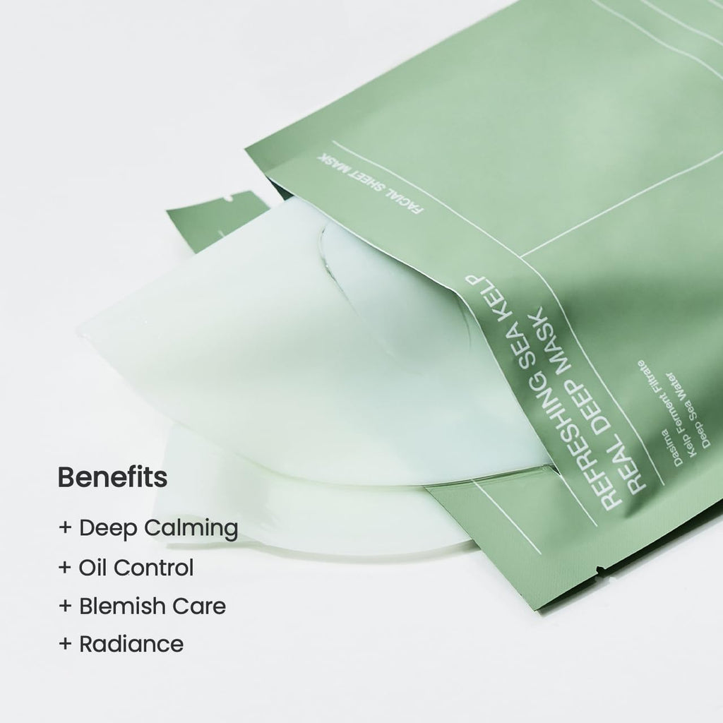 BIODANCE Repair Calming Mask Duo Set: Ceramide Panthenol & Sea Kelp Real Deep Mask, Hydrating, Calming, Soothing Face Mask for Sensitive Skin, Korean Skin Care, Skin Care Set