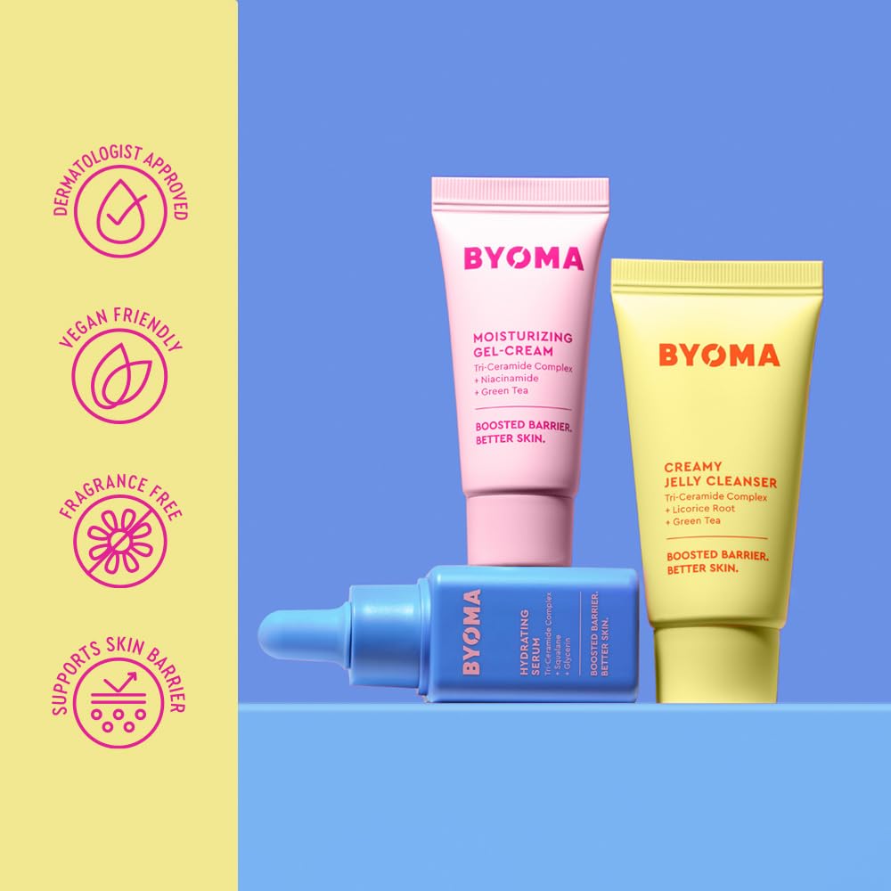 BYOMA So Hydrated Set – Jelly Cleanser, Hydrating Serum, Gel Cream