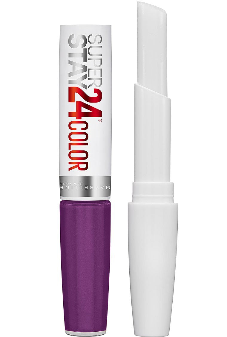 Maybelline New York Superstay 24, 2-step Lipcolor, All Day Plum,0.64 Fl Oz (Pack of 1),041554494990-1a