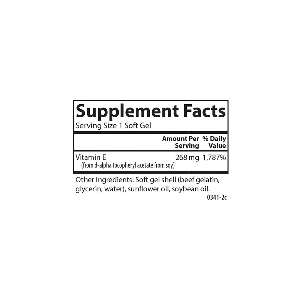 Carlson E-Gems 400 IU (268 mg), Natural-Source Vitamin E, 60 Soft Gels