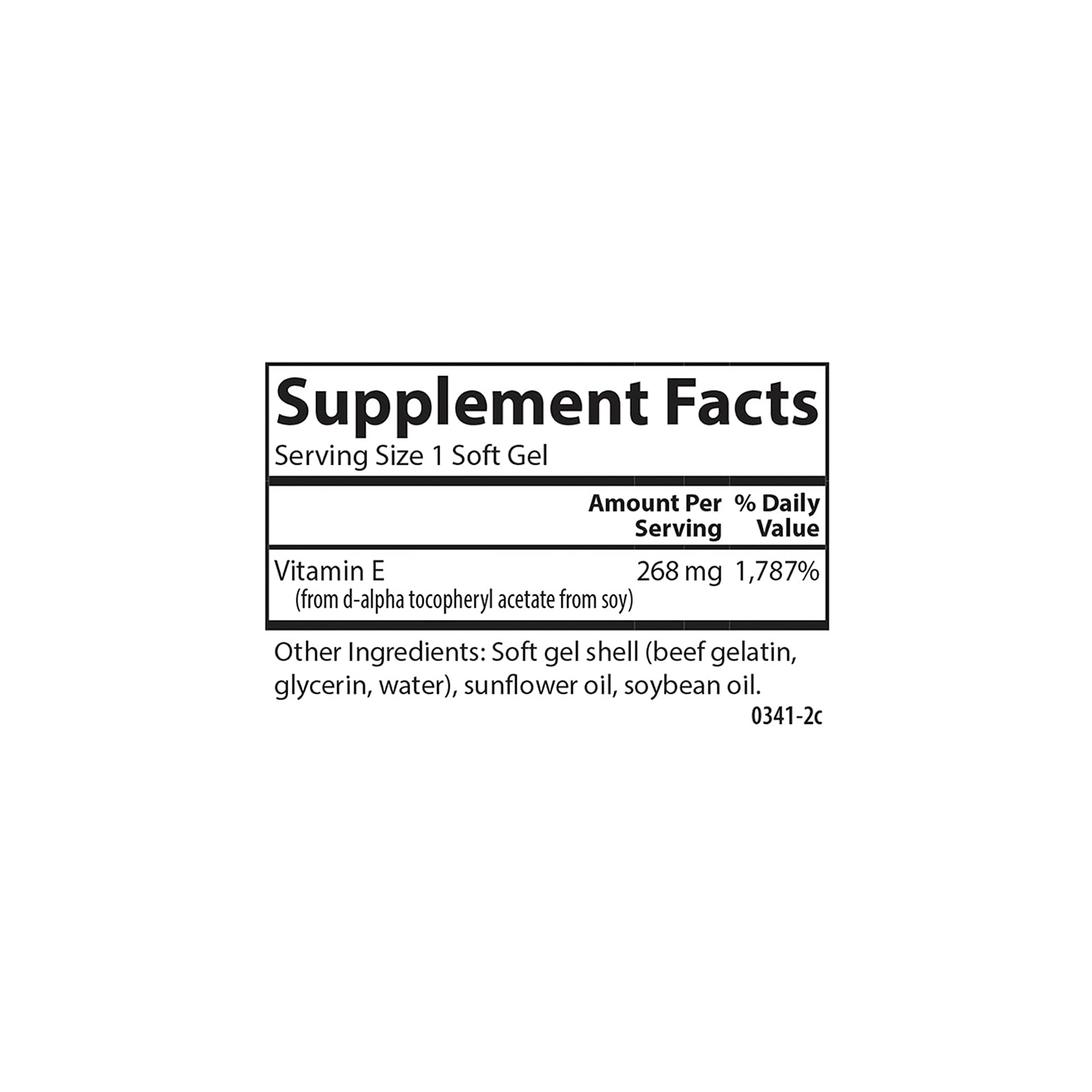 Carlson E-Gems 400 IU (268 mg), Natural-Source Vitamin E, 60 Soft Gels