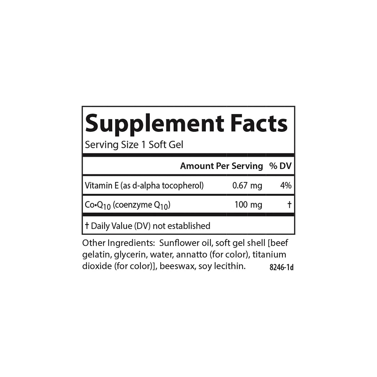 Carlson Co-Q10, Co-Enzyme Q10, 100 mg, 60 Softgels
