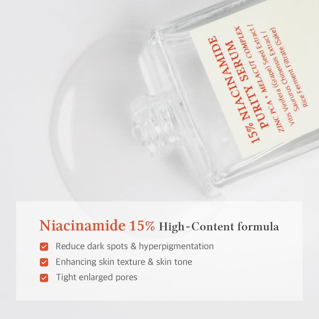 Dr.Althea 15% Niacinamide Purity Serum, 1.01 Fl Oz, Korean Vegan Skin Care