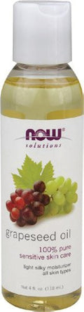 NOW Grape Seed Oil, 4-Ounce (Pack Of 2)