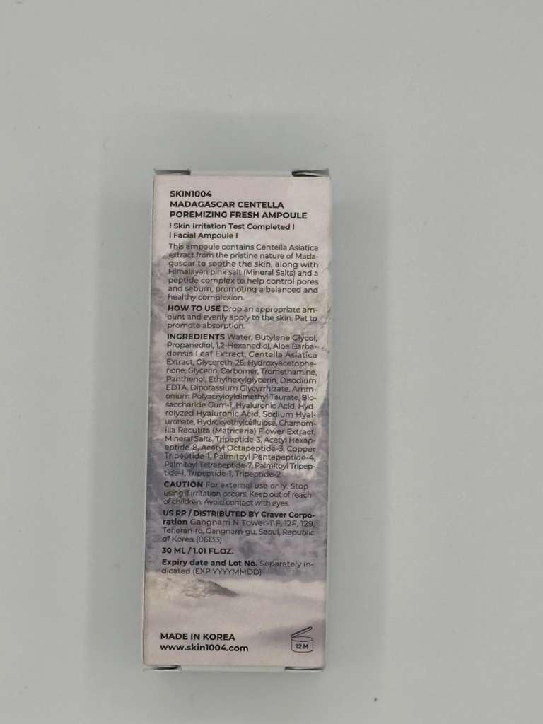 Madagascar Centella Poremizing Fresh Ampoule