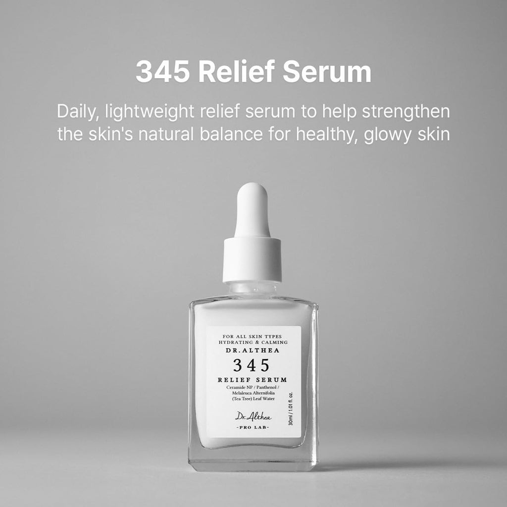 Dr.Althea 345 Relief Serum, Korean Vegan Skin Care, 1.01 Fl Oz