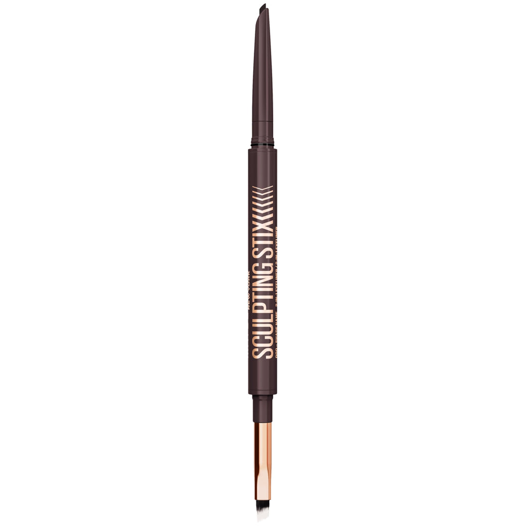 MAYBELLINE Sculpting Stix 2-in-1 Eyeliner, Dual Ended Brown Eye Liner With Up to 24HR Wear, Smudge and Sweat-Resistant Eye Makeup Formula, Smooth Espresso, 1 Count