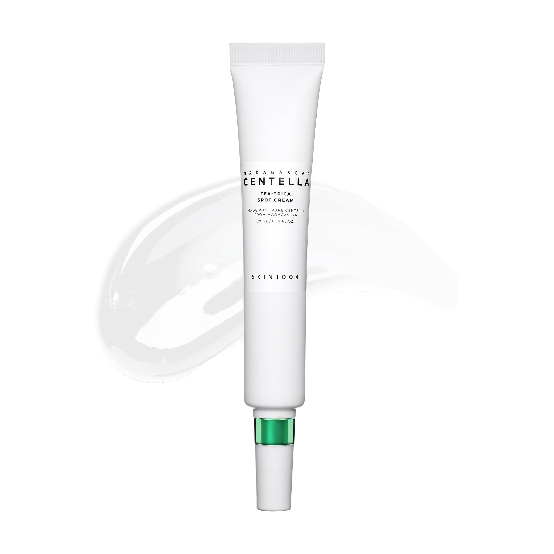 SKIN1004 Tea-Trica Spot Cream, Spot Treatment with Centella Asiatica & Tea Tree, Face Moisturizer for Soothing Targeted Areas, Cica Cream for Clear-looking Skin, Korean Skin Care, 0.67 fl.oz / 20ml