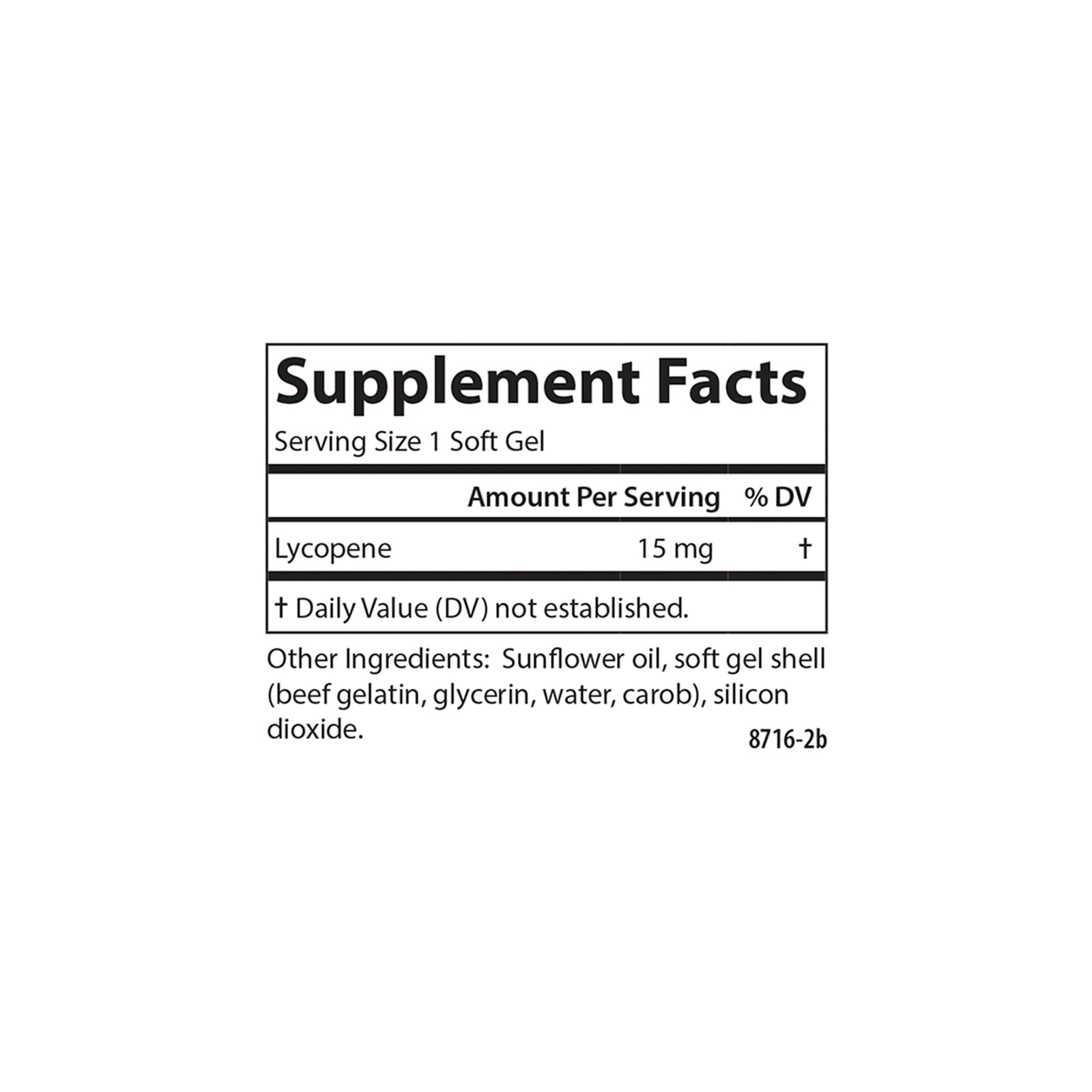Carlson Lycopene, 15 mg, Tomato-Free, Prostate Health, 180 Softgels