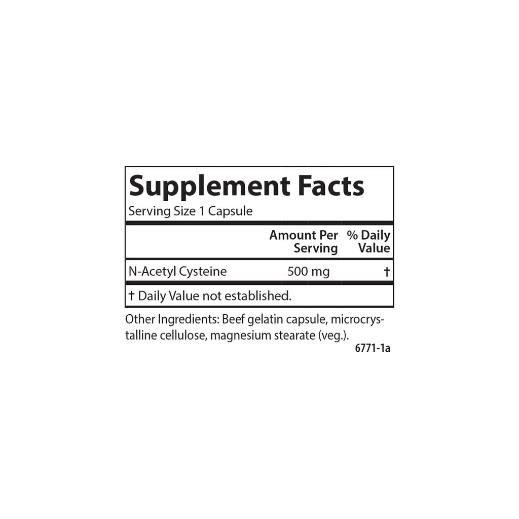 Carlson NAC, N-Acetyl Cysteine, 500 mg, 120 Vegetarian Capsules