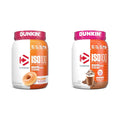 Dymatize ISO100 Hydrolyzed Protein Powder, 100% Whey Isolate, Dunkin' Glazed Donut Flavor, 20 Servings & ISO100 Hydrolyzed Protein Powder in Dunkin' Mocha Latte Flavor, 100% Whey Isolate Protein
