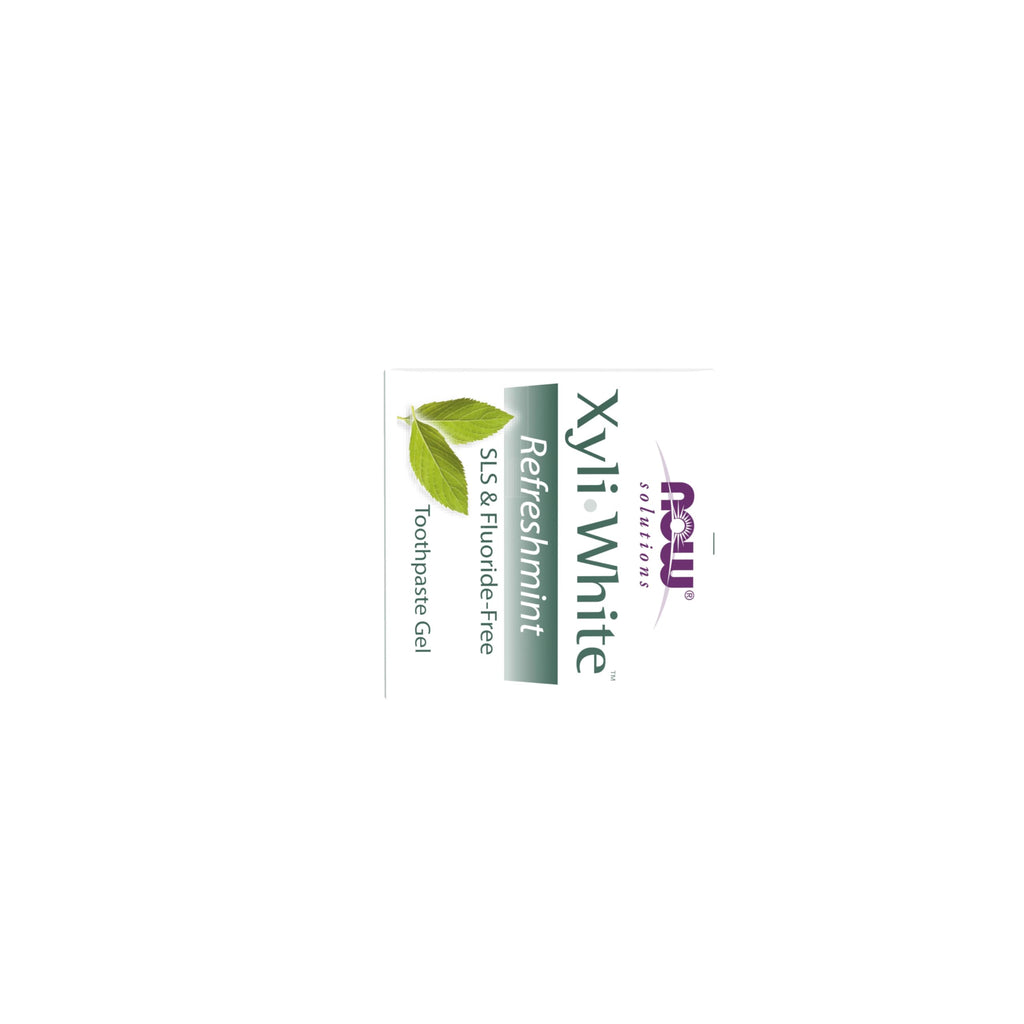 NOW Foods Solutions, Xyliwhite™ Toothpaste Gel, Refreshmint, Cleanses and Whitens, Fresh Taste, 6.4-Ounce