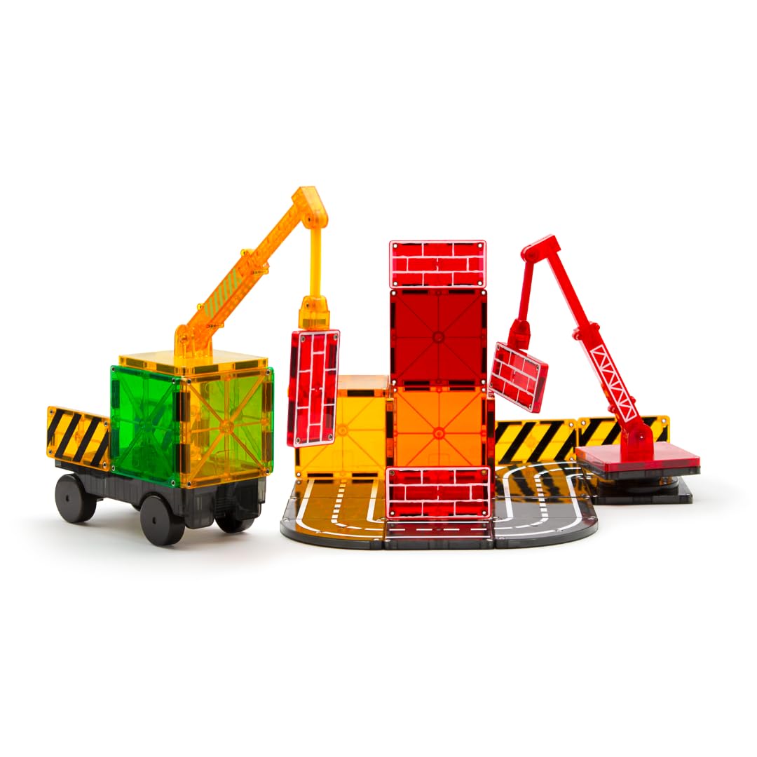 MAGNA-TILES Builder 32-Piece Magnetic Construction Set, The Original Magnetic Building Brand