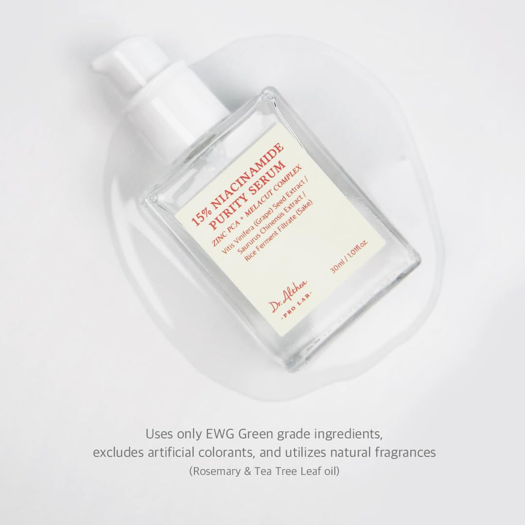 Dr.Althea 15% Niacinamide Purity Serum, 1.01 Fl Oz, Korean Vegan Skin Care