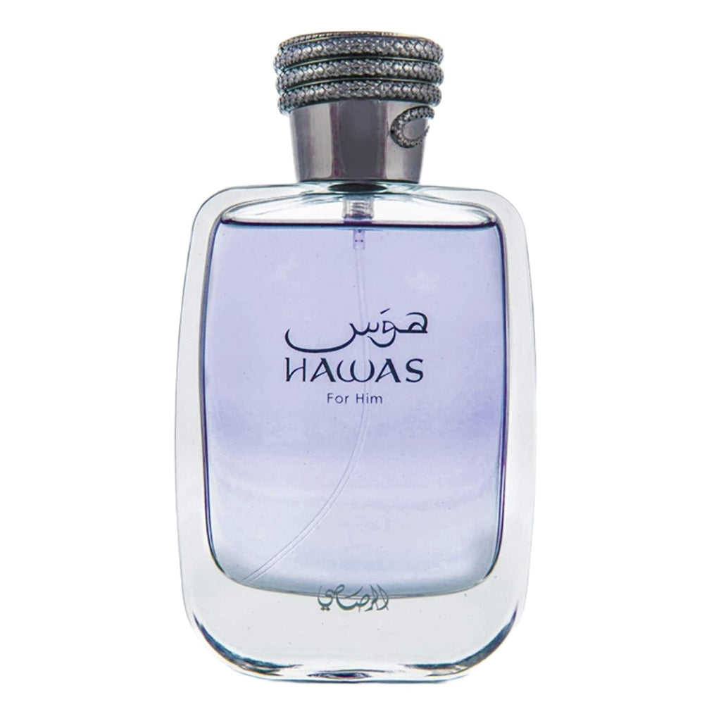Rasasi Hawas For Men Eau De Parfum Spray 100ML (3.4 Oz) - Long Lasting Arabian Perfume, Premium Perfume Men, Ideal for Special Occasions & Daily Elegance, A Bold and Captivating Fragrance