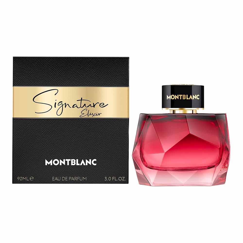 MONTBLANC - Signature Exlir Eau de Parfum - Women's Fragrance - Floral Ambery Vanilla - With notes of Red Orchid, Vanilla Absolue & Ambery Woods - 3.0 Fl Oz