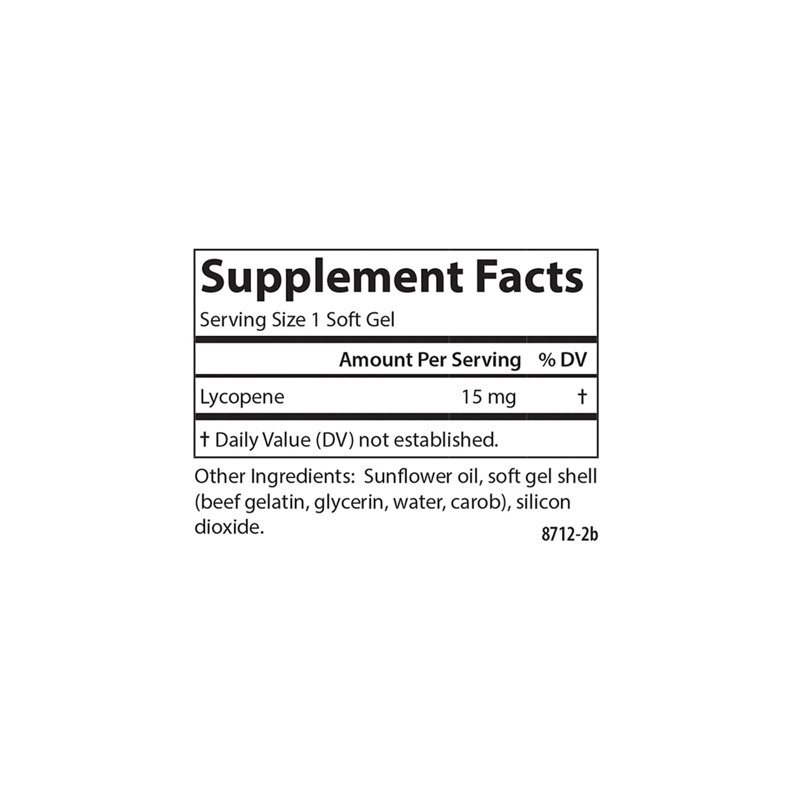 Carlson Lycopene, 15 mg, Tomato-Free, Prostate Health, 180 Softgels
