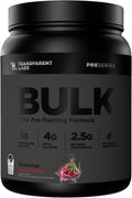 Transparent Labs Bulk Black Pre Workout - Clinically Dosed, Sugar Free Preworkout for Men and Women with Beta Alanine Powder, Citrulline Malate, & Caffeine - 30 Servings, Black Cherry