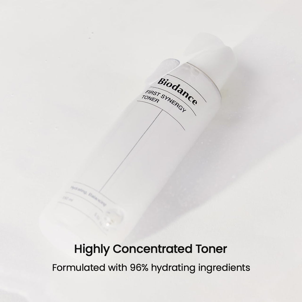 Biodance First Synergy Toner, Moisturizing, Skin Balance Facial Toner with Hyaluronic Acid, Korean Skin Care | 5.07 fl.oz,150ml