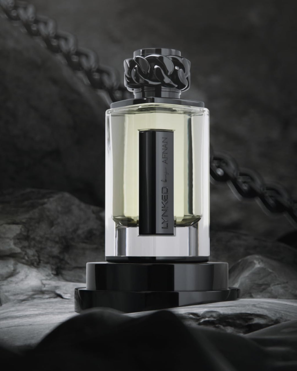 Afnan Lynked Freedom (Black) For Men Eau De Parfum, 3.4 Fl. Oz