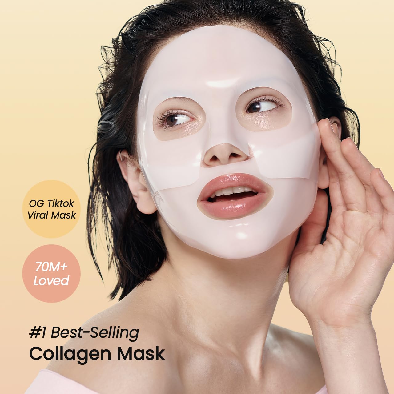 BIODANCE Radiance & Firming Duo: Vita Niacinamide Gel Toner Pads and Bio-Collagen Real Deep Mask for Glass Skin, Brightening, Pore-Minimizing, Korean Skin Care, Skin Care Set