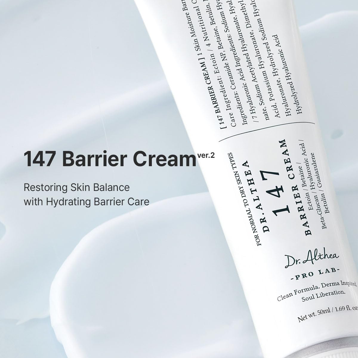 Dr.Althea 147 Barrier Cram, Korean Skincare, 1.69 Fl Oz (Ver.2 - Pack of 1)