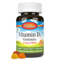 Carlson Vitamin D3 Gummies, 1000 IU (25 mcg), 60 Vegetarian Gummies