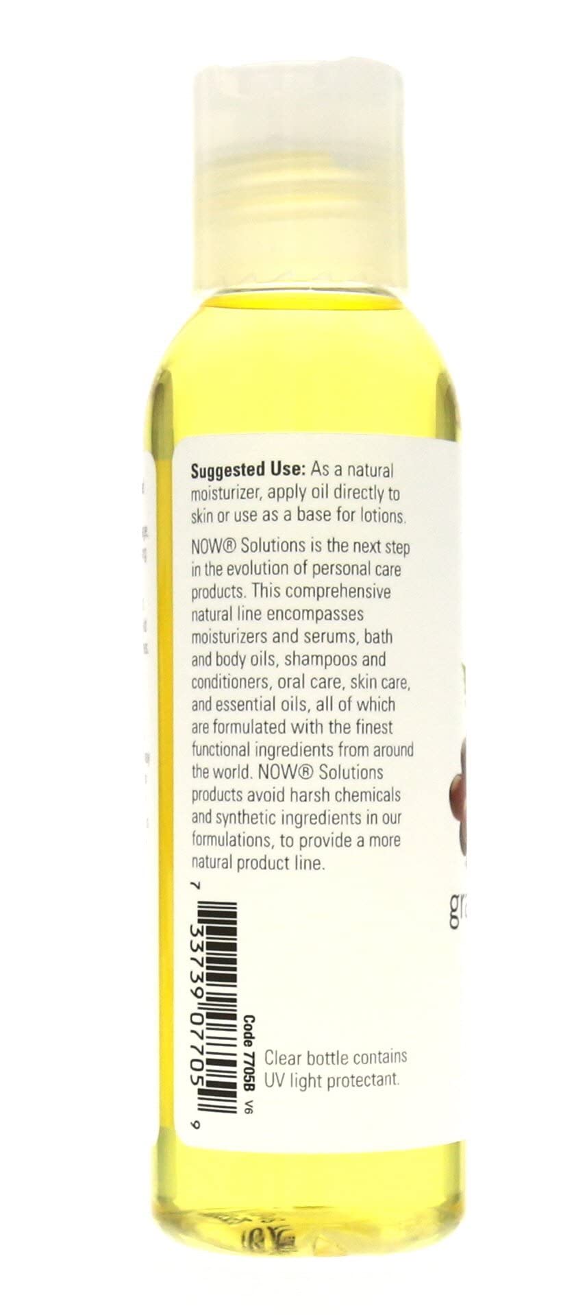 NOW Grape Seed Oil, 4-Ounce (Pack Of 2)