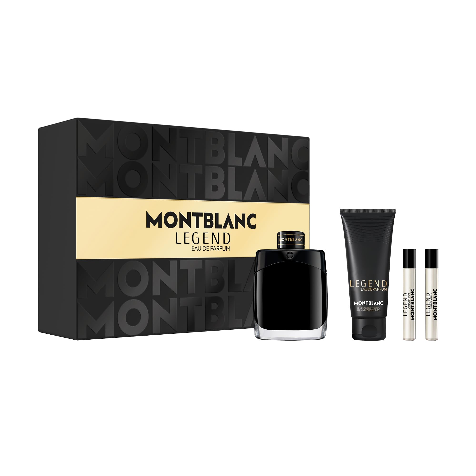 MONTBLANC Legend 4 Piece Eau de Parfum Gift Set (Eau de Parfum Spray, Shower Gel, Two Travel Sprays)