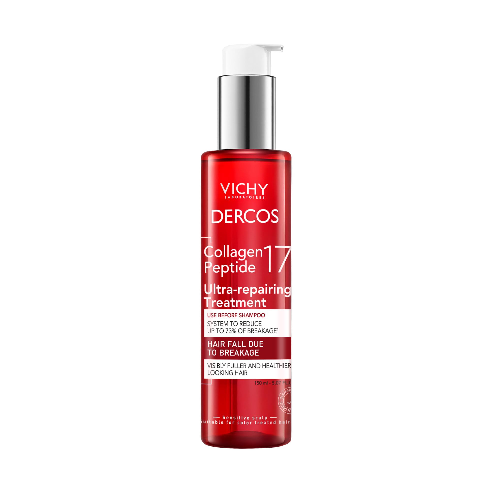 Vichy Dercos Ultra-Repairing Bond Repair Hair Treatment, Strengthens, 150ml