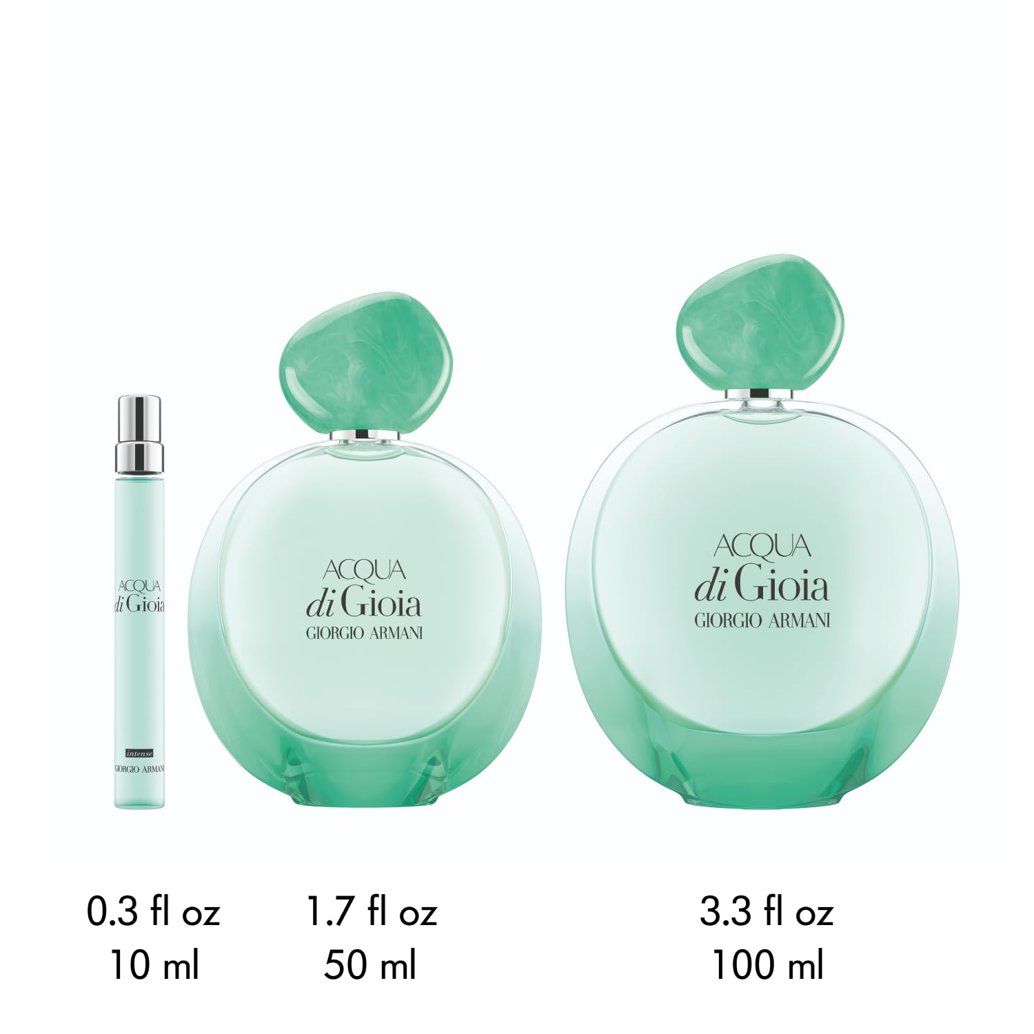 Armani Beauty – Acqua Di Gioia – Eau de Parfum Intense – Floral Citrus Women’s Fragrance – Bergamot & Red Fruits Accord, Jasmin, Cedarwood Notes - 0.3 Fl Oz