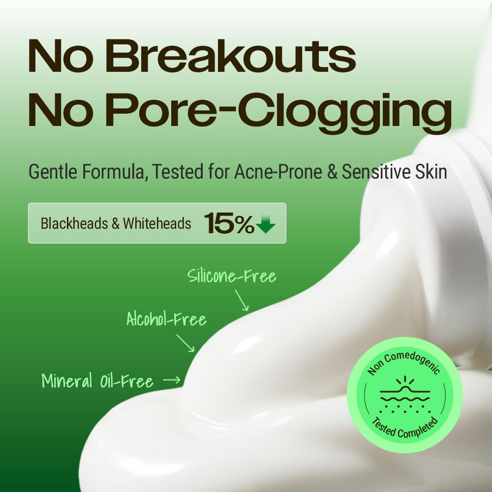 YUMU Cica Exosome Zinc Blemish Relief Cream, Face Moisturizer for Sensitive, Acne-Prone Skin, Lightweight, Breakouts, Barrier Repair, Hydration, Soothing, Oil-Free, Korean Skincare (80 ml/2.70 fl.oz.)