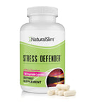 NaturalSlim Stress Defender | Cortisol Reducer & Stress Relief | Cravings, Sleep & Metabolism Support | Vitamin B5 & L-Tyrosine | 180 Vegetable Capsules