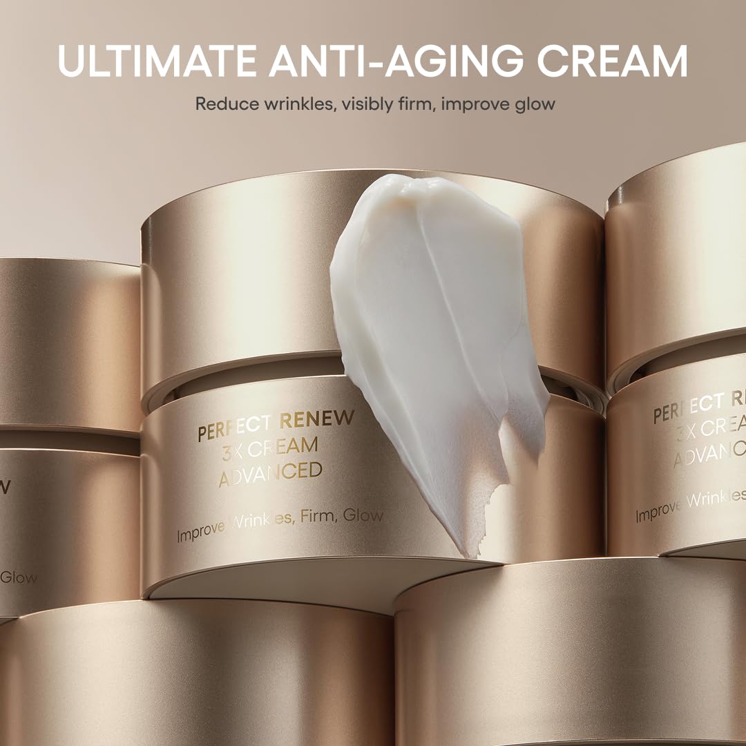 LANEIGE Perfect Renew 3X Cream – Anti-Aging Moisturizer with Peptides & Encapsulated Retinol to Visibly Firm Skin & Smooth Texture