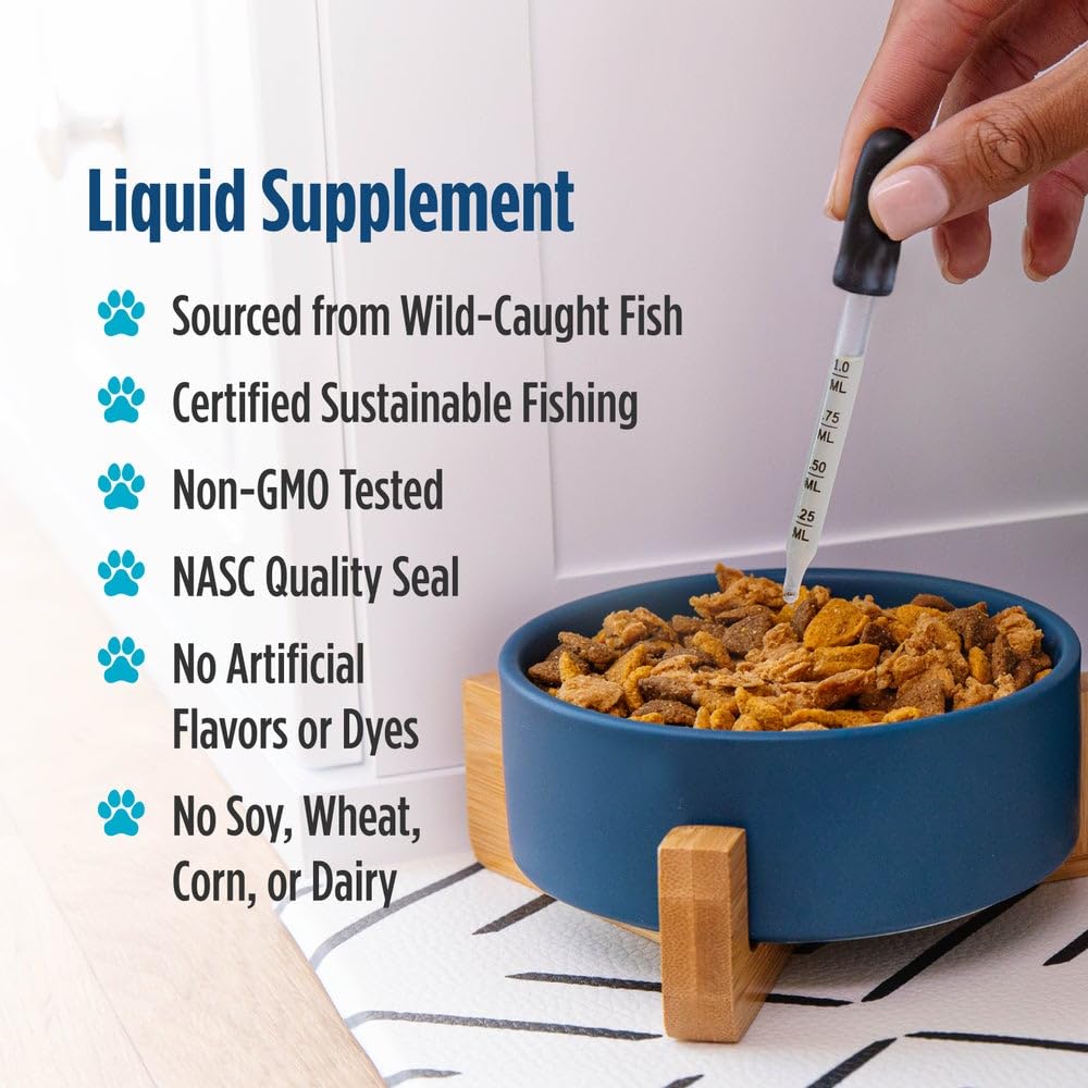 Nordic Naturals Omega-3 Pet, 294mg Fish Oil for Dogs & Cats w/EPA DHA - 2oz