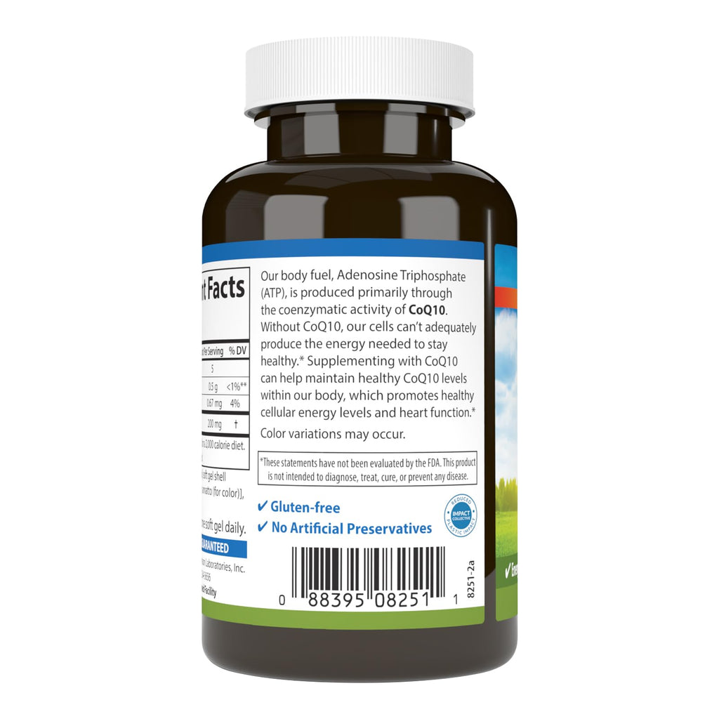Carlson Co-Q10, Co-Enzyme Q10, 200 mg, 90 Softgels