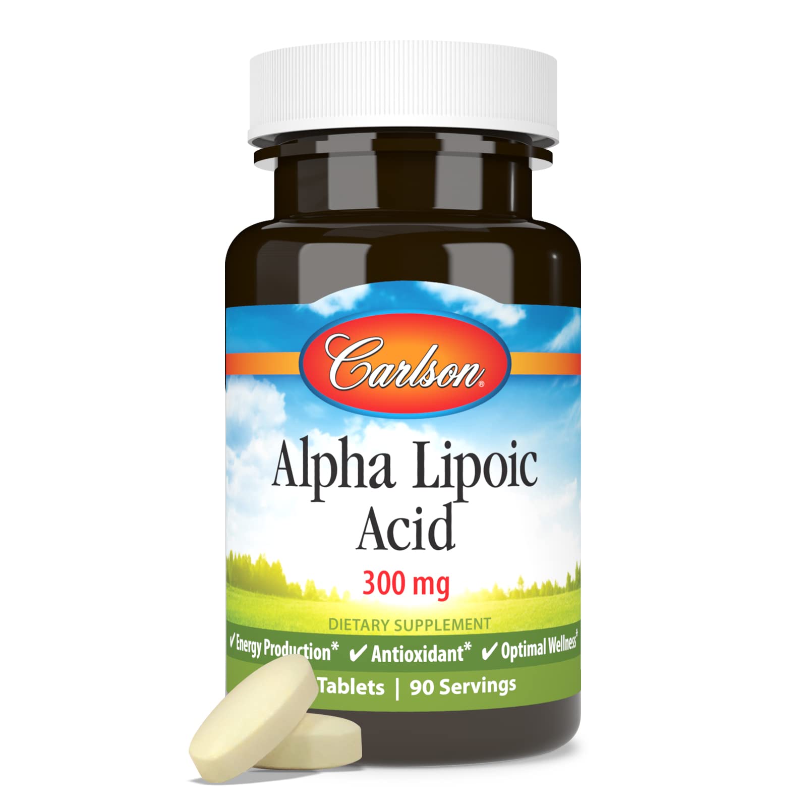 Carlson Alpha Lipoic Acid, 300 mg, Energy Production, 90 Tablets