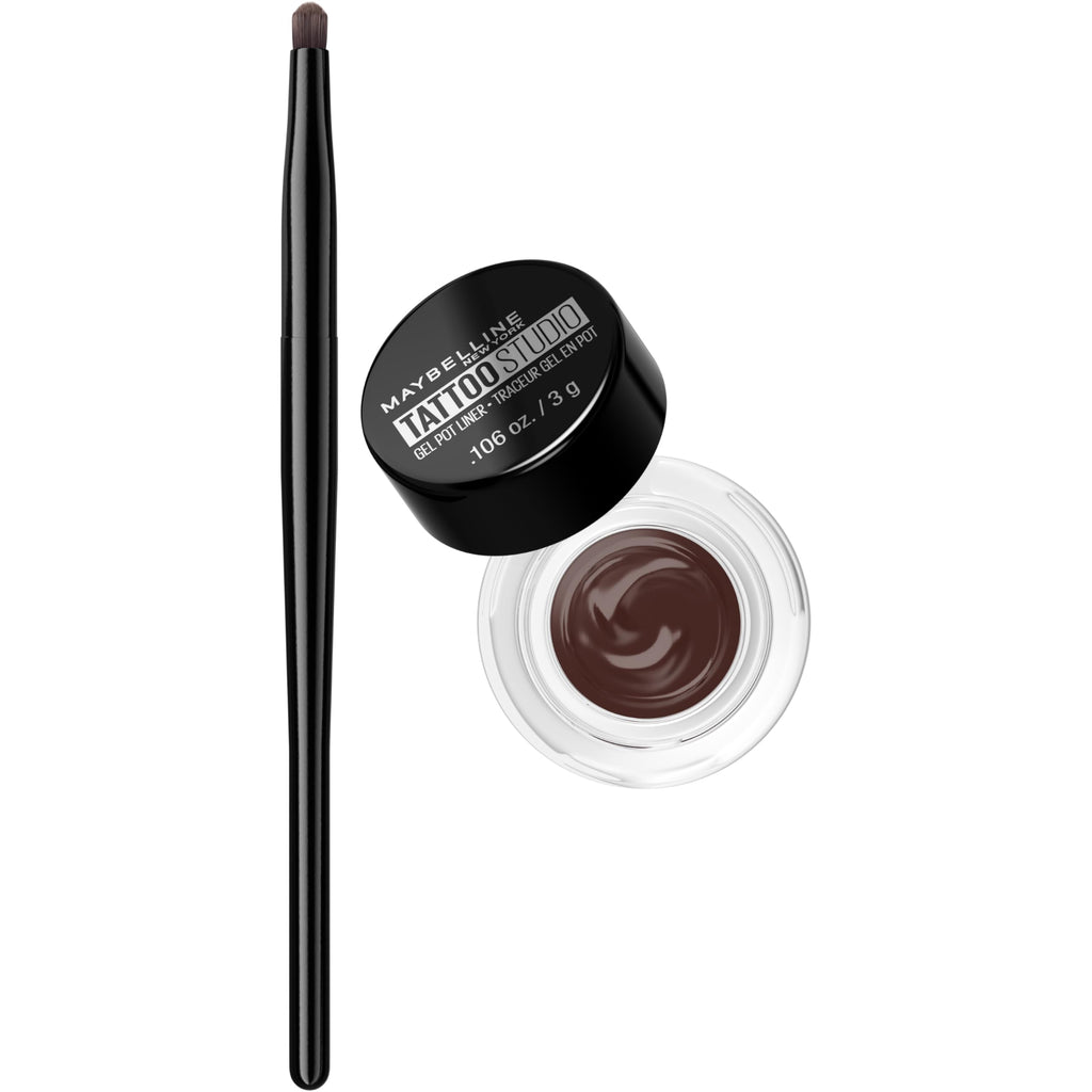 MAYBELLINE New York Eye Studio Lasting Drama Gel Eyeliner, Waterproof, Brown 952, 0.106 oz - packaging may vary